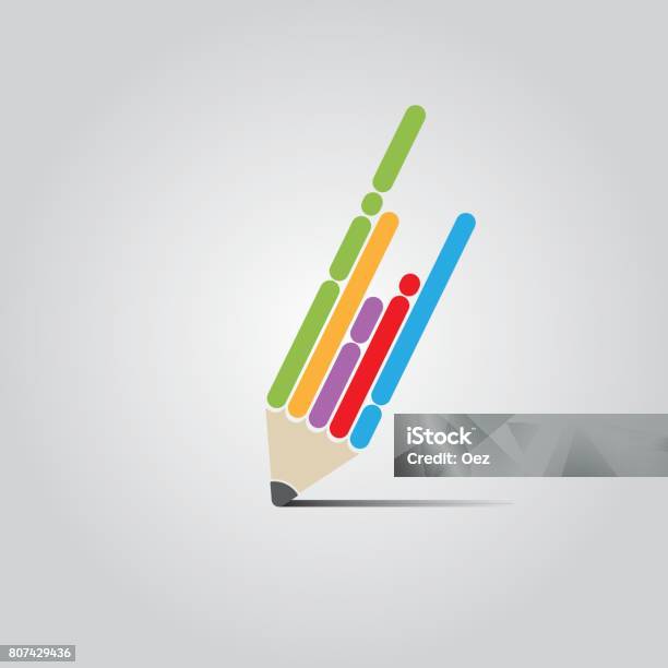 Design Plat Pen Vecteurs libres de droits et plus d'images vectorielles de Écrire - Écrire, Logo, Crayon
