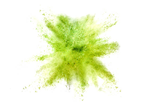 istock Explosion of colored powder on white background 807430380