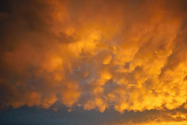 istock Background of the blood red evening sky and clouds 807453178