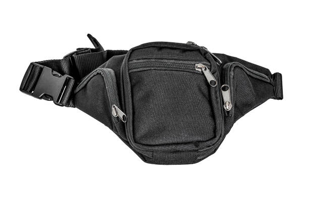 istock Carrying weapons case: military tactical cartridge pouch made from high-tech fabric with quick connection system, close up, isolated 807458682