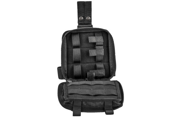 istock Carrying weapons case: military tactical cartridge pouch made from high-tech fabric with quick connection system, close up, isolated 807463000