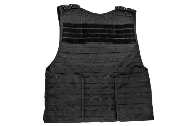 istock Carrying weapons case: military tactical cartridge belt for pouch made from high-tech fabric with quick connection system, close up, isolated 807463672