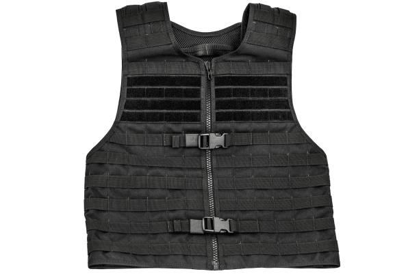 istock Carrying weapons case: military tactical cartridge belt for pouch made from high-tech fabric with quick connection system, close up, isolated 807464108