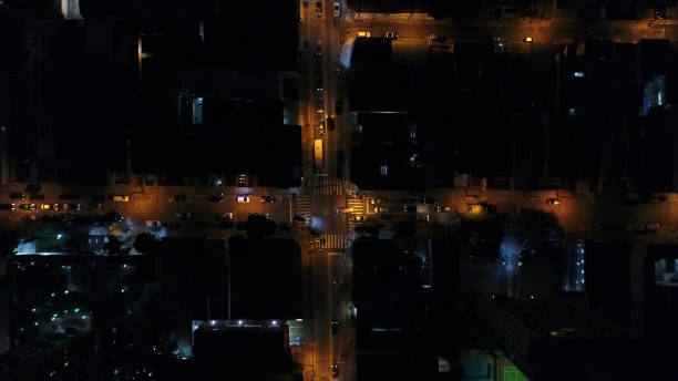 istock Aerial View of Intersection Streets 807500336