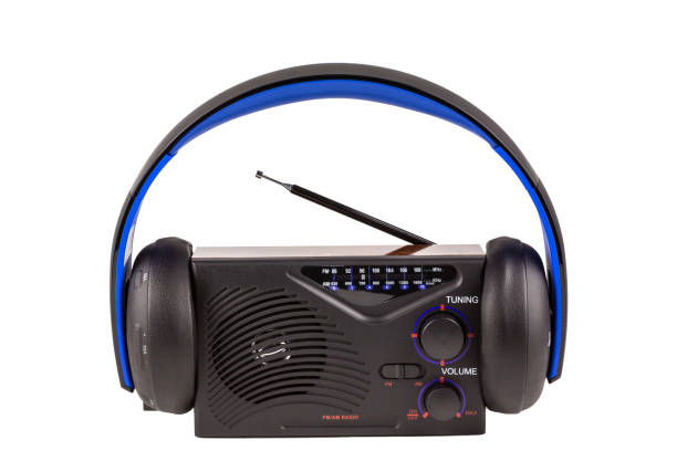 istock retro radio with wireless headphones 807518952