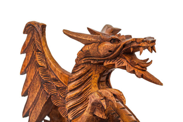 istock Toy wood dragon 807521638