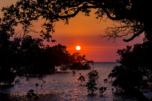 Sunset on the Antsiranana bay (Diego Suarez) northern Madagascar