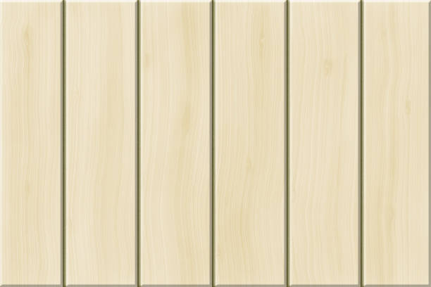 Background of white wood divided into planks