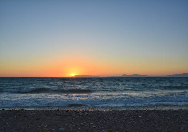 istock Sunset over Aegean Sea Rhodes island 807561278