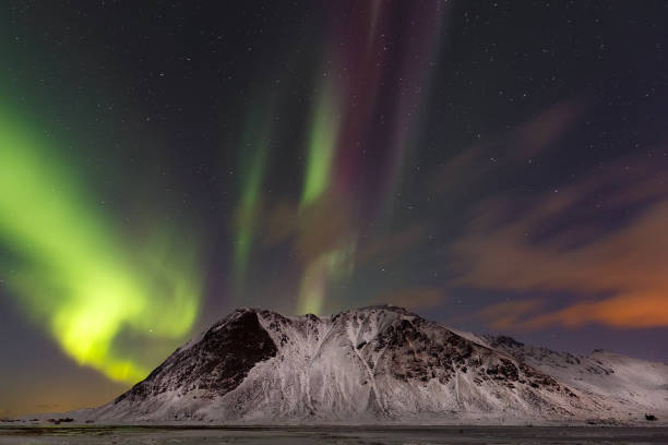 istock Northern light (aurora borealis) in Lofoten, Norway 807725540