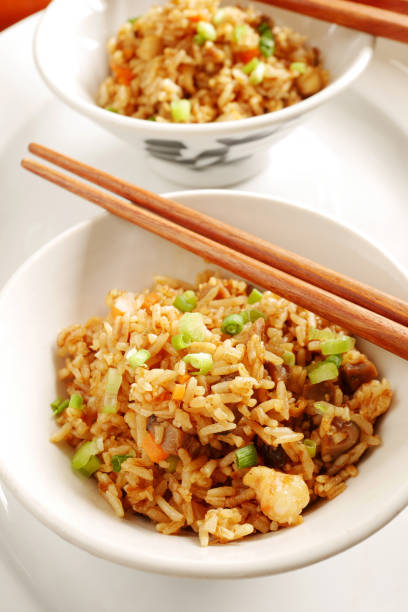 istock fried rice chinese style,delicious dish has been stir-fried in a wok 807734640