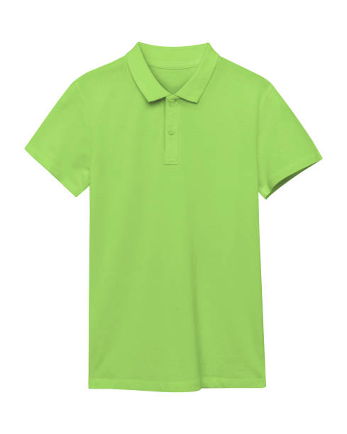 istock Light green polo shirt isolated on white 807753190