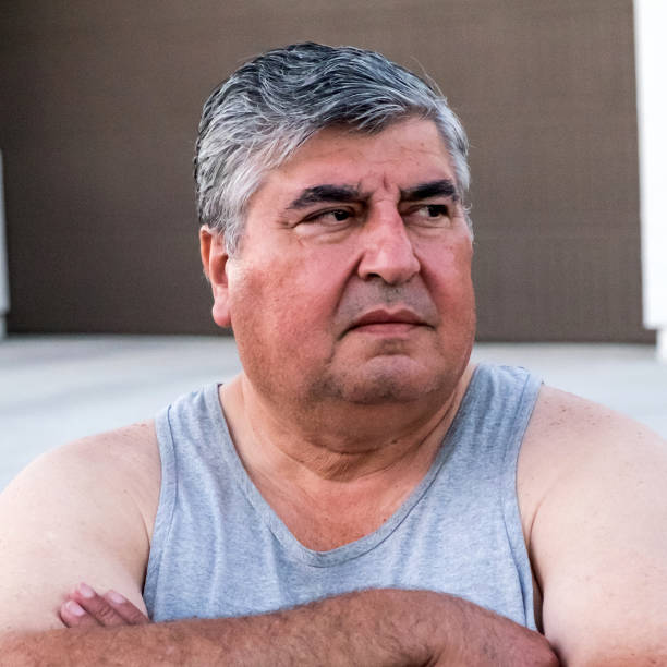 istock Serious mature senior man 807763110