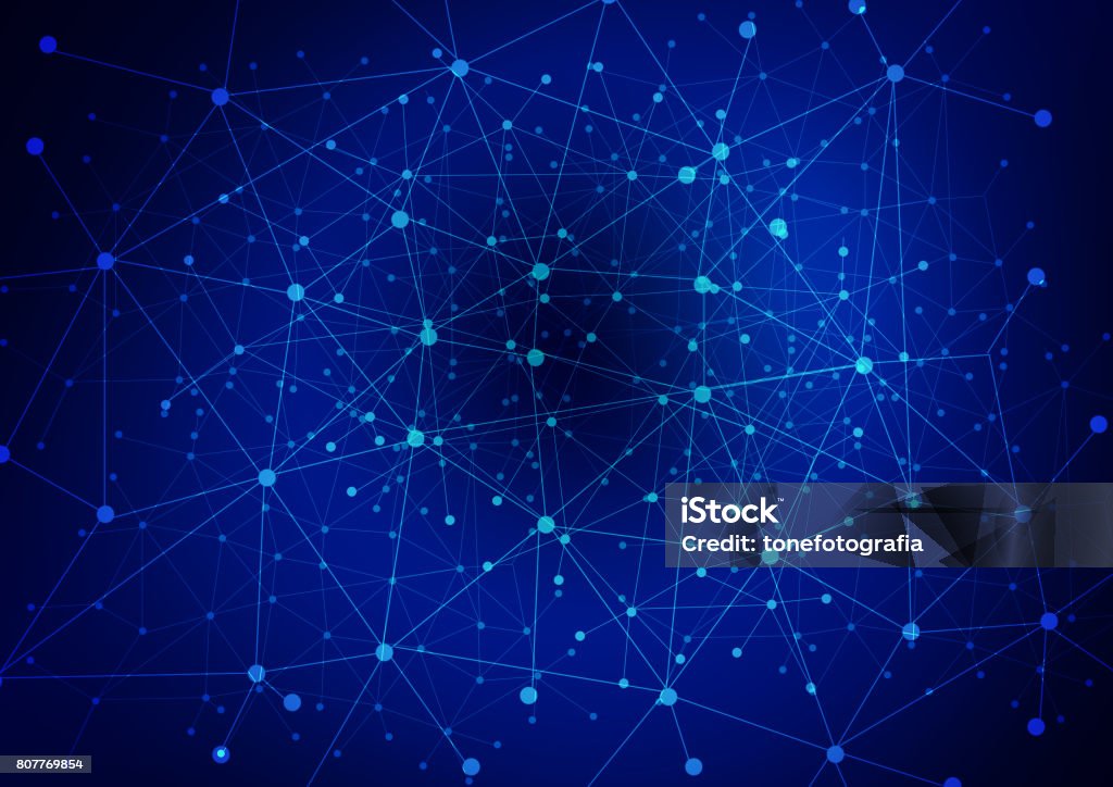 Abstract Background Connection Abstract Connection Blue Color Background Stock Photo - Download Image ...