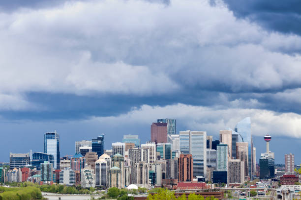 istock Calgary - panorama of city 807780548