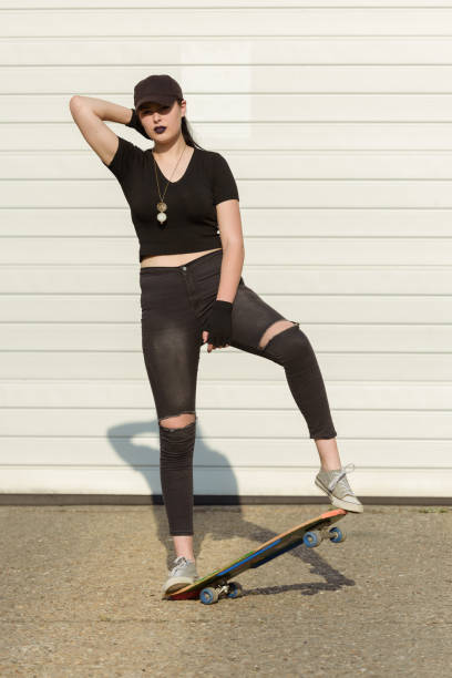 istock A Young Women on skateboard 807804868