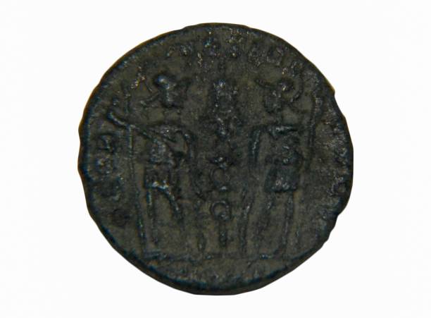 istock Roman coin Constantius II (324-361) reverse- 348-350 Dc 807823366