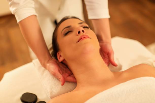 istock Woman enjoying massage 807823474