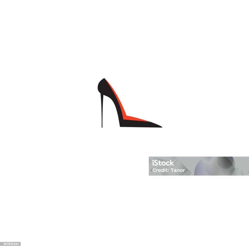 Vector Sign Shoes Vector Shoe Female Sign Isolated Stock Illustration - Download Image ...