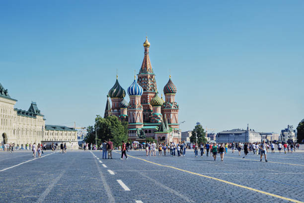 St. Basil's Cathedral, Red square Moscow, Russia Moscow, Russia st basils cathedral stock pictures, royalty-free photos & images