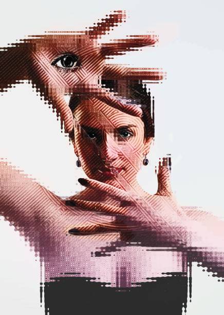 istock Serious young adult woman making a finger frame gesture 807836656