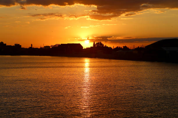 istock Photo of a bright sea sunset 807844972