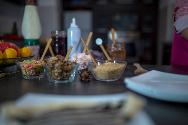 istock Making of home made pancakes. 807889222