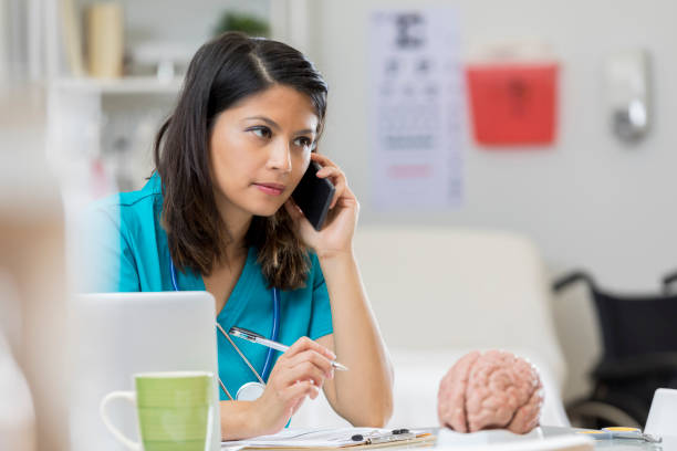 Concerned neurologist uses smart phone