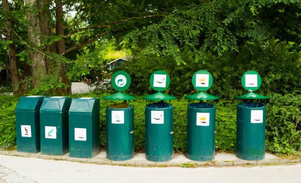 istock Garbage bins in public places. 807920884