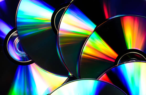 istock Background of the cd disks 807967128