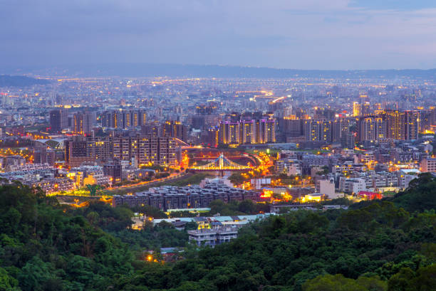 istock night view of taichung 807983190