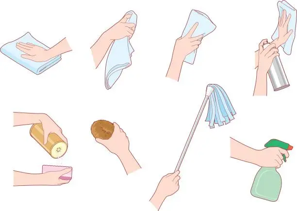 Vector illustration of Cleaning