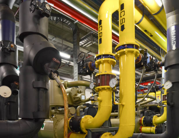 istock Pumps Used to Transfer Fresh Water at Public Utility 808053350