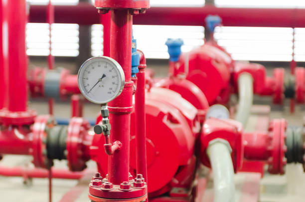 istock Pumps Used to Transfer Fresh Water at Public Utility 808053774