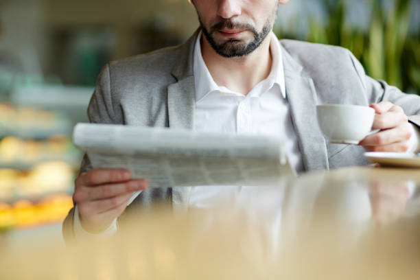 istock Morning tea and news 808059214