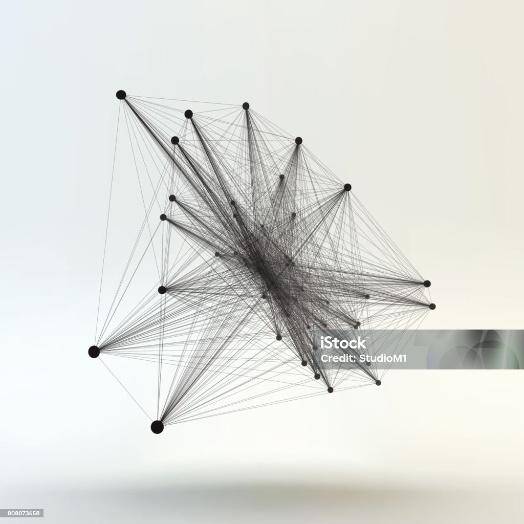 Structure Wireframe Vector Connection Structure Wireframe Vector Illustration Stock Illustration ...