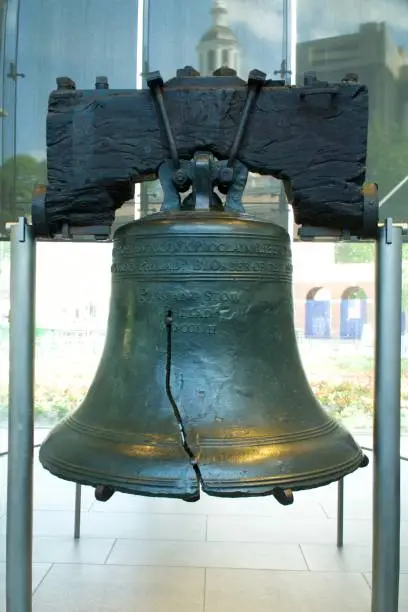 The Liberty Bell in Philadelphia, Pennsylvania, United States