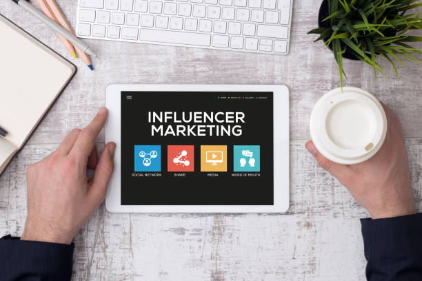 Influencer Marketing Concept stock photo