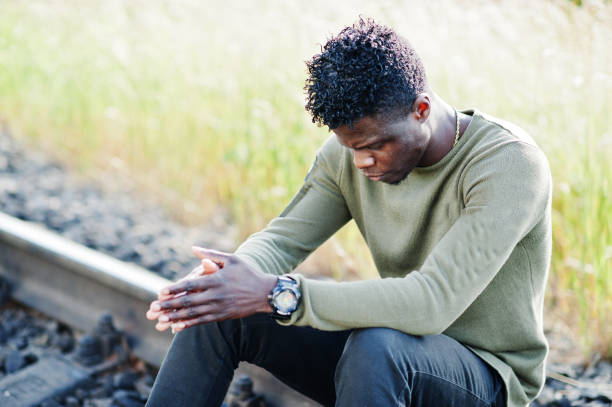 istock Cool black african american man 808102218