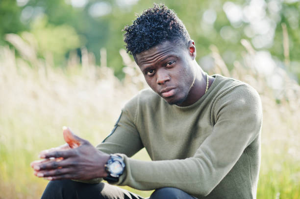 istock Cool black african american man 808102288