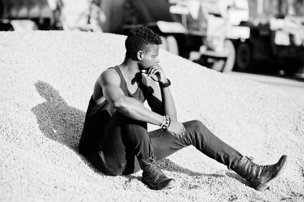 istock Cool black african american man 808102646
