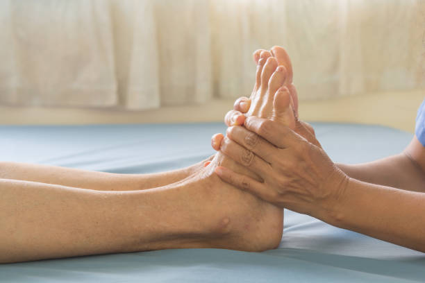 istock Foot Massage  old women 808115396