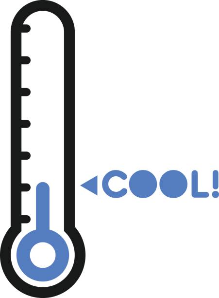 Thermometer icon symbol vector. vector art illustration