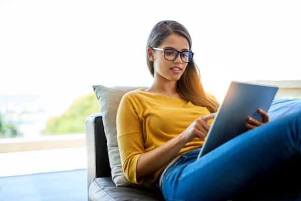 istock Keeping her finger on the social media pulse 808137972