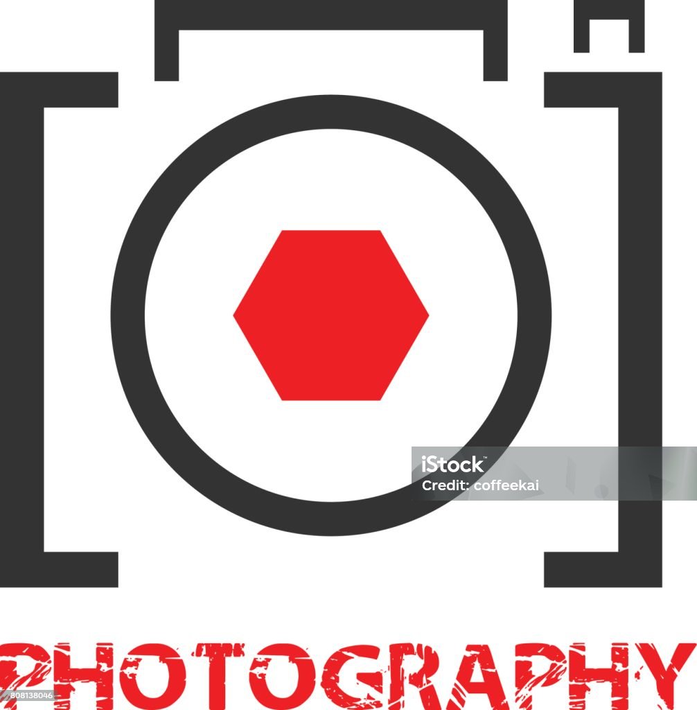 Photographer  for design or website. Art stock vector