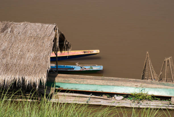 istock The houseboat along the Mekong River. 808165988