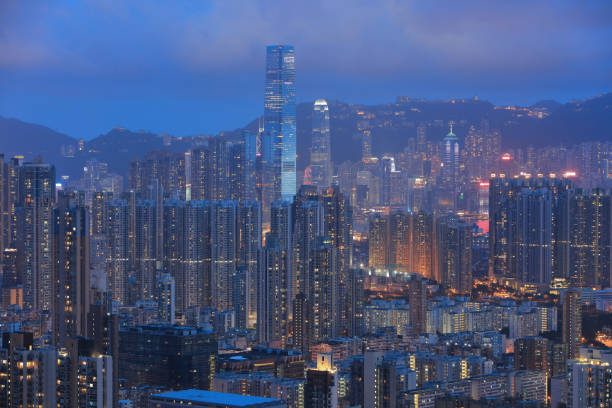 istock The skyline of Kowloon at night 808206510