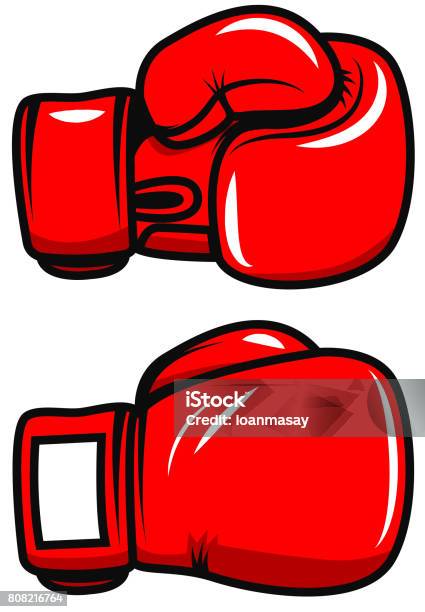 Gants De Boxe Isolés Sur Fond Blanc Élément De Conception Daffiche Étiquette Emblème Insigne Illustration Vectorielle Vecteurs libres de droits et plus d'images vectorielles de Gant de boxe