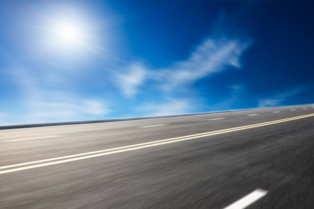 motion blur of the highway road,asphalt road background.