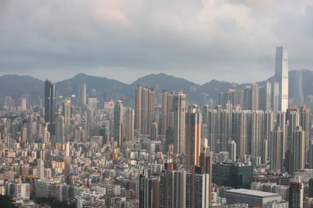 Photo of Hong Kong cityscape at 2016